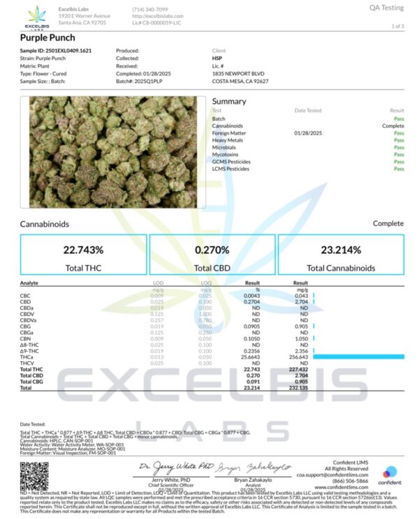 PURPLE PUNCH - THCA 25.66% (HYBRID) - Image 2