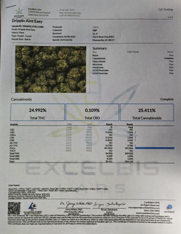 DRIPPIN AINT EAZY - THCA 28.18% (HYBRID) - Image 2