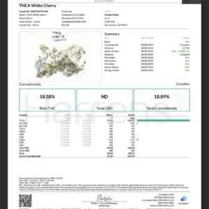 WHITE CHERRY – THCA 20.03% (Hybrid)