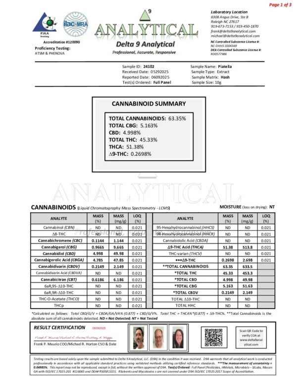 SPEAKEASY CANNABIS CO PIATELLA HASH - Image 2